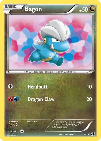 Bagon Dragon Vault Pokemon card