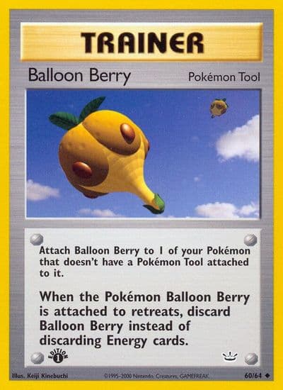 Balloon Berry Neo Revelation Pokemon card