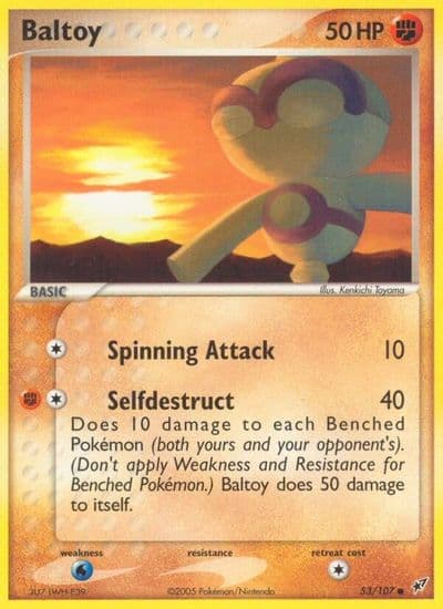 Baltoy Deoxys Pokemon card