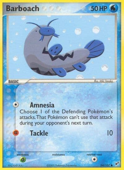 Barboach Deoxys Pokemon card