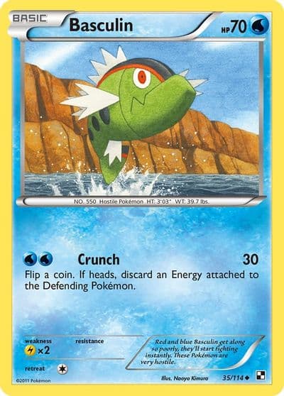 Basculin Black and White Pokemon card