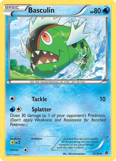 Basculin (25) Emerging Powers Pokemon card