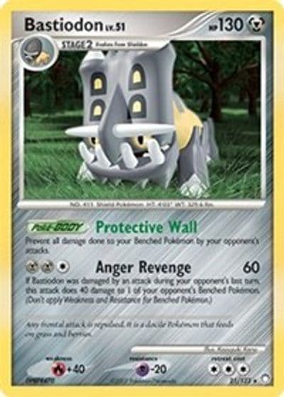 Bastiodon (DP Mysterious Treasures) Deck Exclusives Pokemon card