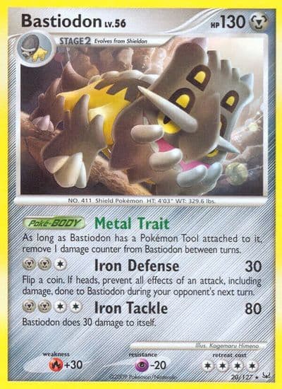 Bastiodon Platinum Pokemon card