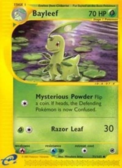 Bayleef Expedition Pokemon card