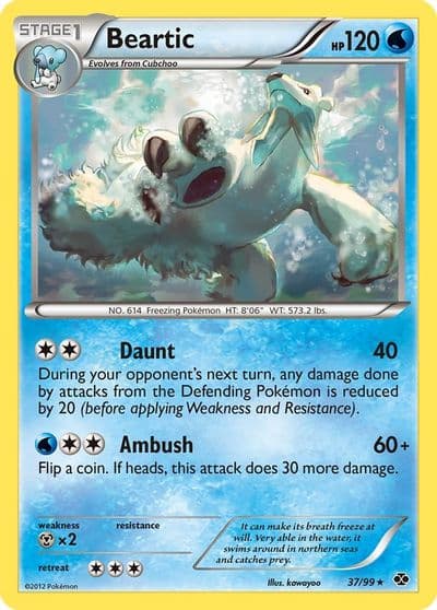 Beartic Next Destinies Pokemon card