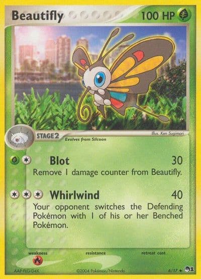 Beautifly POP Series 1 Pokemon card