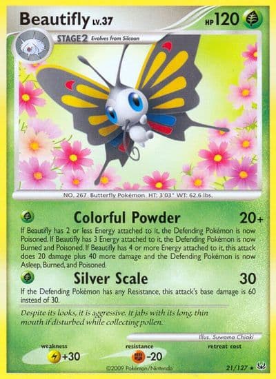 Beautifly Platinum Pokemon card