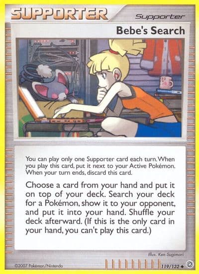 Bebe's Search Secret Wonders Pokemon card