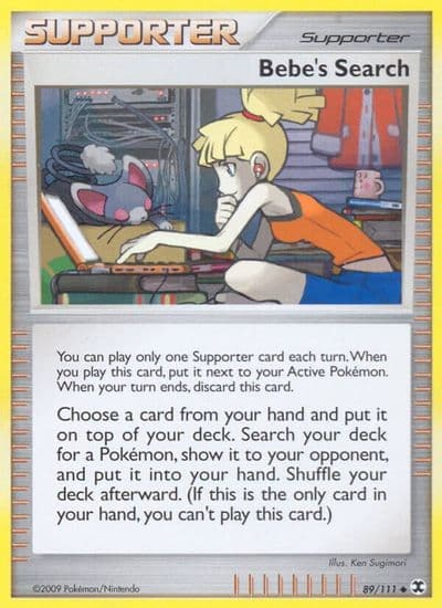 Bebe's Search Rising Rivals Pokemon card