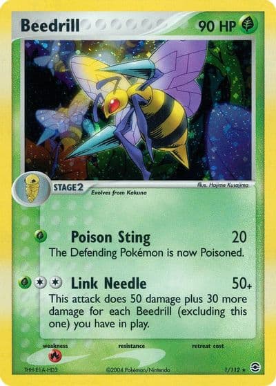 Beedrill FireRed & LeafGreen Pokemon card