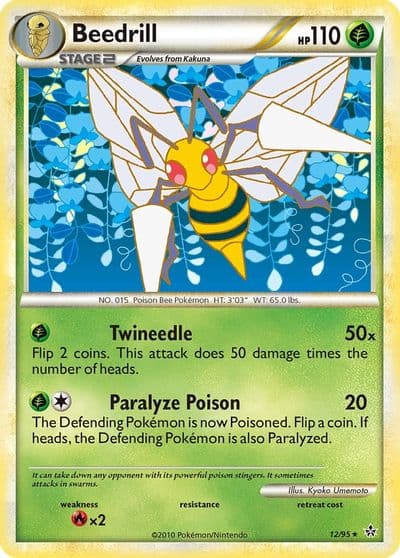 Beedrill Unleashed Pokemon card
