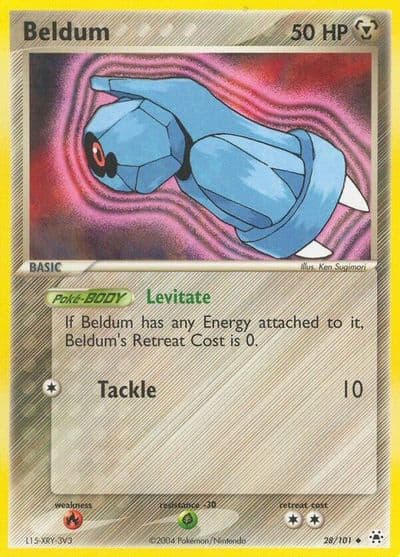 Beldum Hidden Legends Pokemon card