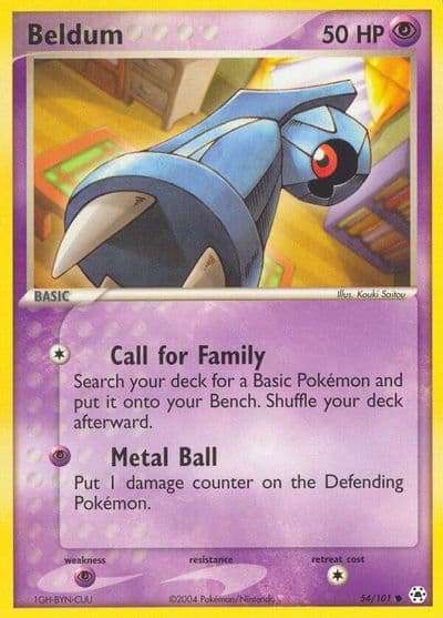 Beldum Hidden Legends Pokemon card