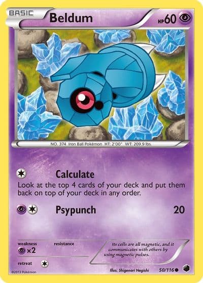 Beldum Plasma Freeze Pokemon card