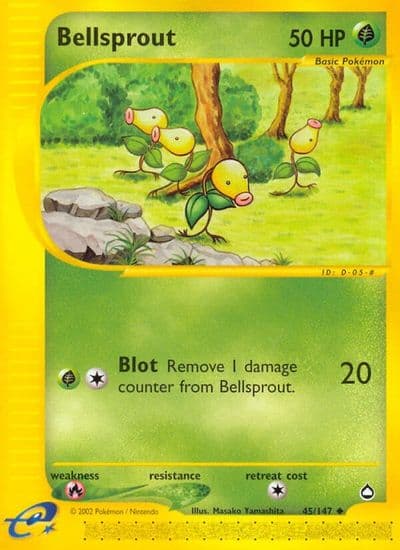 Bellsprout (45) Aquapolis Pokemon card