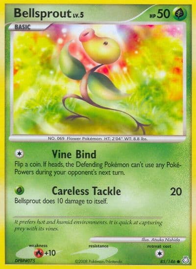Bellsprout Legends Awakened Pokemon card