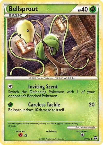 Bellsprout Triumphant Pokemon card