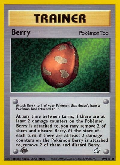 Berry Neo Genesis Pokemon card