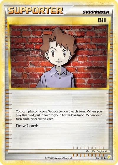 Bill HeartGold SoulSilver Pokemon card
