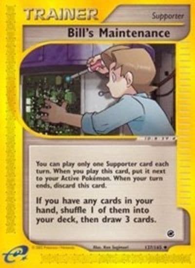 Bill's Maintenance Expedition Pokemon card
