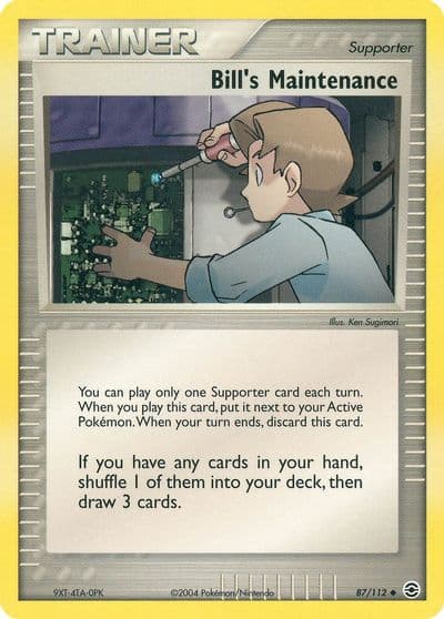 Bill's Maintenance FireRed & LeafGreen Pokemon card