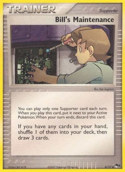 Bill's Maintenance POP Series 5 Pokemon card