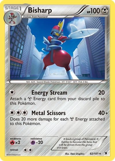 Bisharp (82) Noble Victories Pokemon card