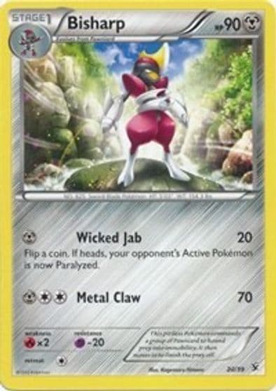 Bisharp Kalos Starter Set Pokemon card