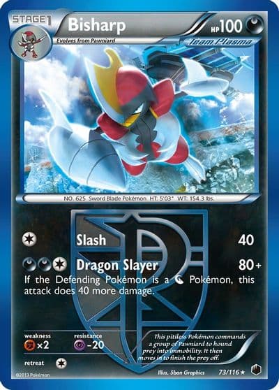 Bisharp (Team Plasma) (73) Plasma Freeze Pokemon card