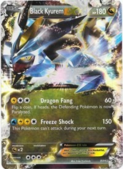 Black Kyurem EX - BW62 Black and White Promos Pokemon card