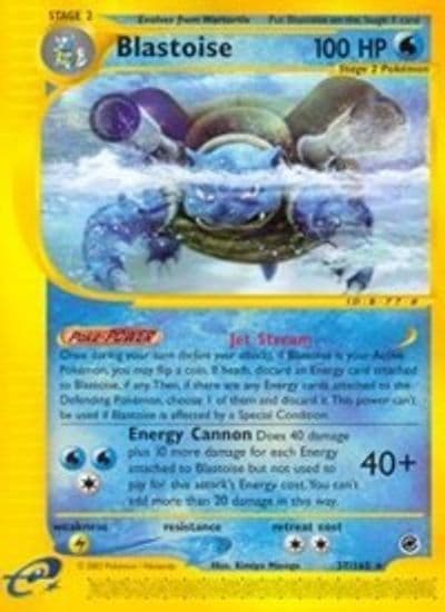 Blastoise (37) Expedition Pokemon card