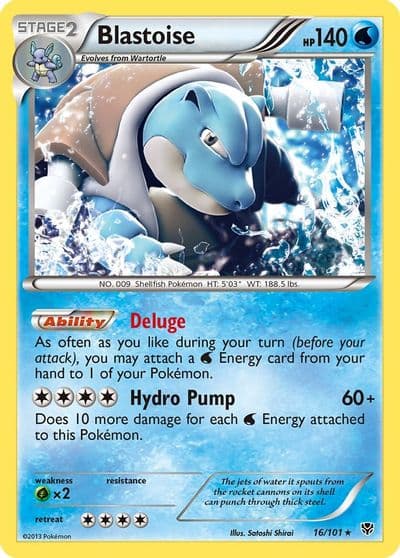 Blastoise Plasma Blast Pokemon card