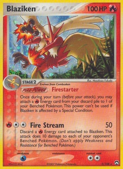 Blaziken Power Keepers Pokemon card