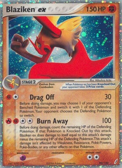 Blaziken ex Crystal Guardians Pokemon card