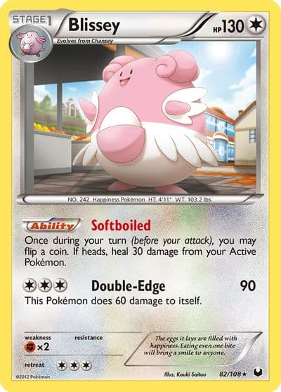 Blissey Dark Explorers Pokemon card