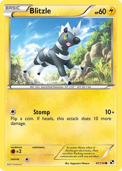 Blitzle (41) Black and White Pokemon card