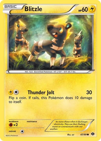 Blitzle Next Destinies Pokemon card