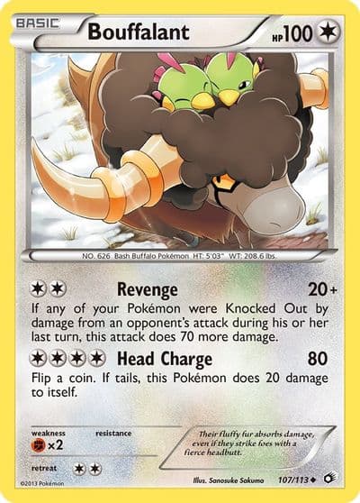 Bouffalant Legendary Treasures Pokemon card