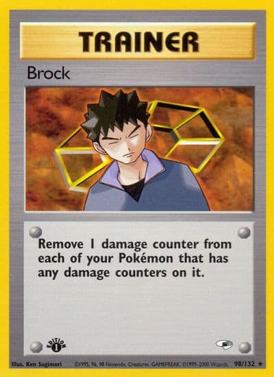 Brock (98) Gym Heroes Pokemon card