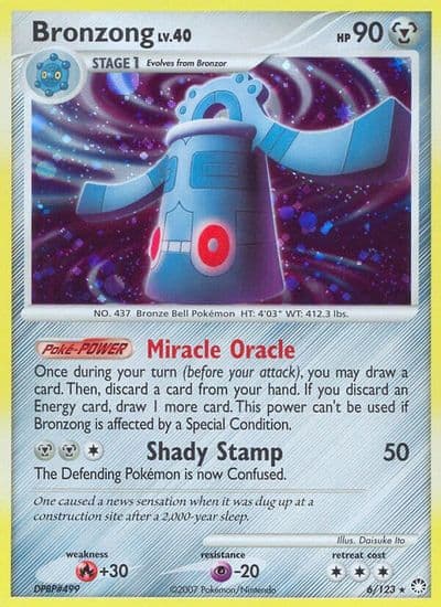 Bronzong Mysterious Treasures Pokemon card