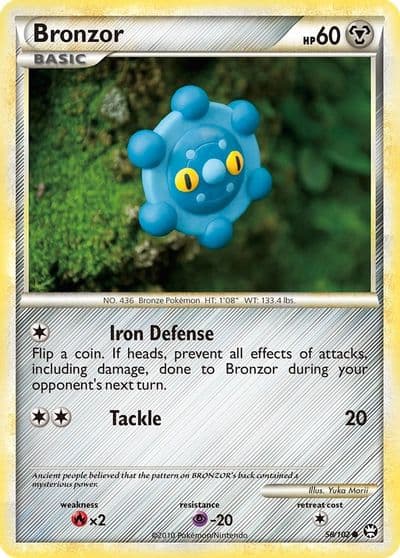 Bronzor Triumphant Pokemon card