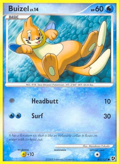 Buizel Great Encounters Pokemon card