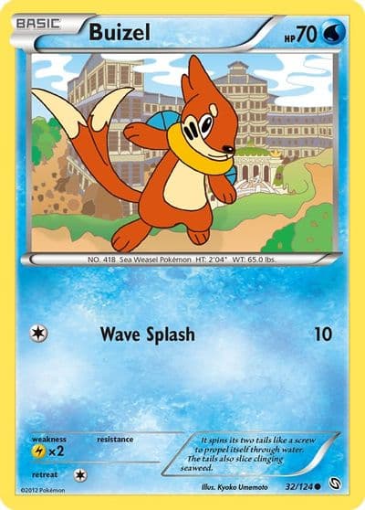 Buizel Dragons Exalted Pokemon card