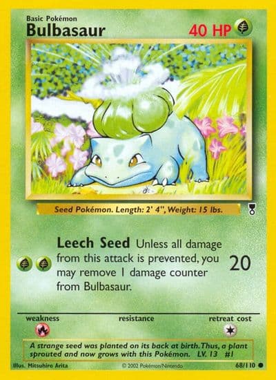Bulbasaur Legendary Collection Pokemon card