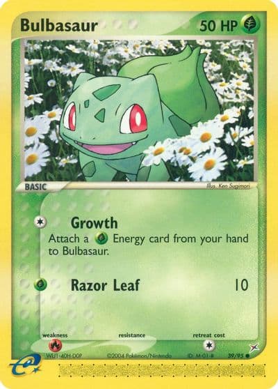 Bulbasaur Team Magma vs Team Aqua Pokemon card