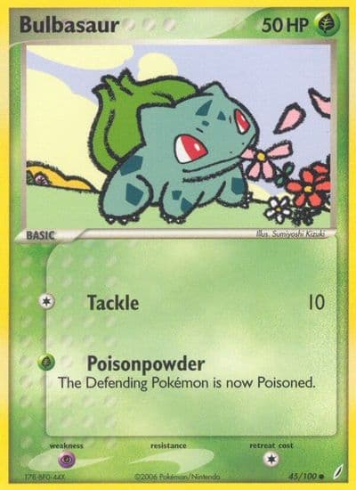 Bulbasaur Crystal Guardians Pokemon card
