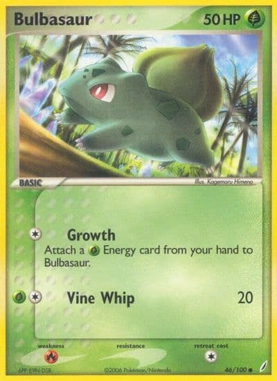Bulbasaur Crystal Guardians Pokemon card