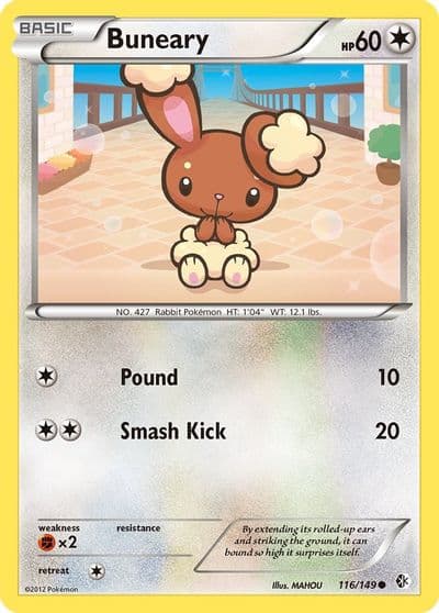 Buneary Boundaries Crossed Pokemon card