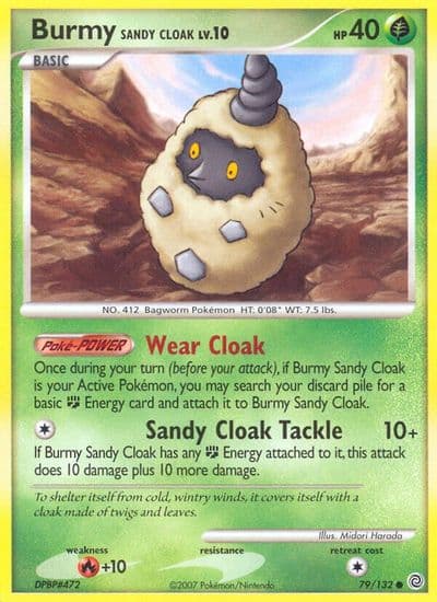 Burmy Sandy Cloak Secret Wonders Pokemon card